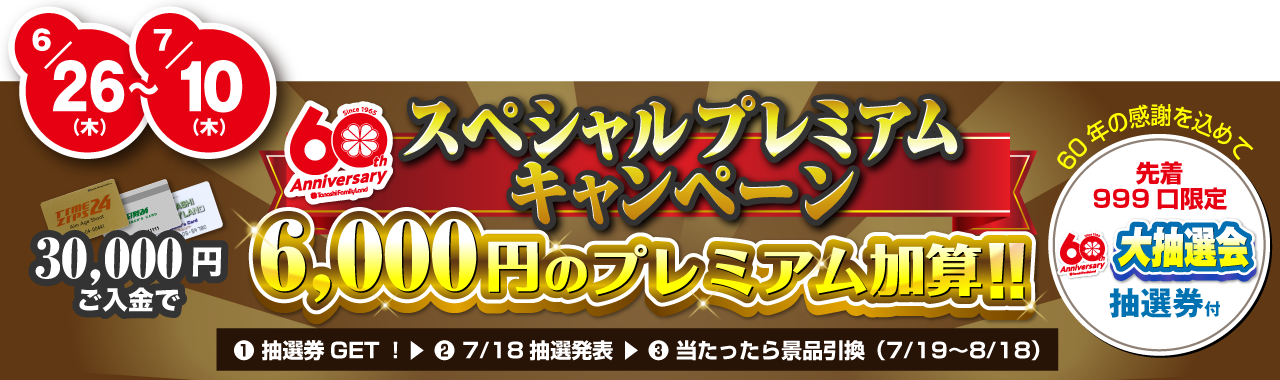 スペシャルプレミアムキャンペーン
