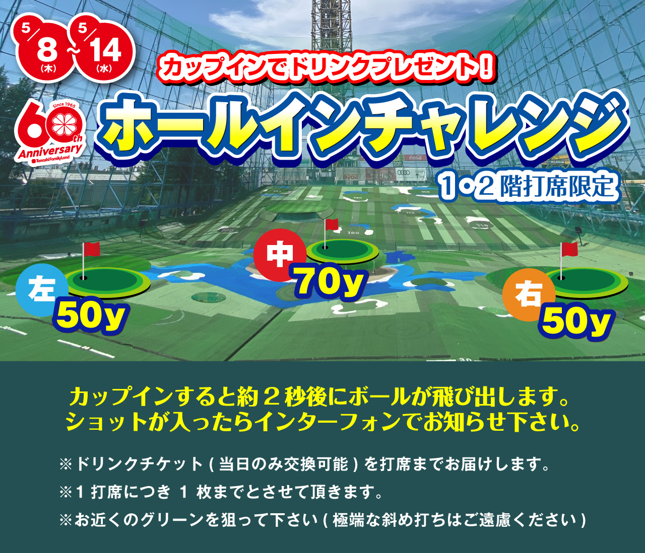 60周年　ホールインチャレンジ