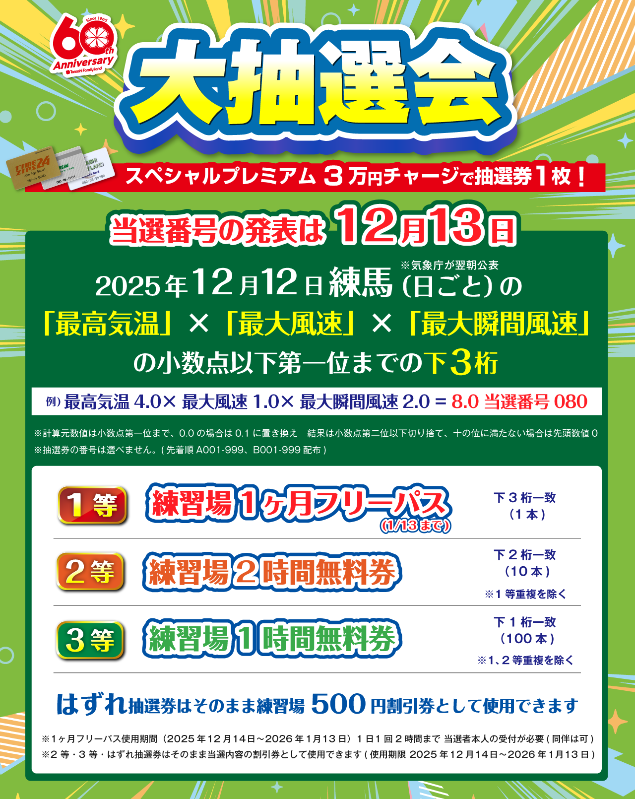 60周年　大抽選会